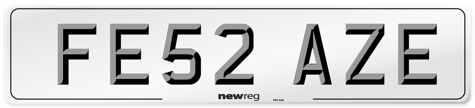 FE52 AZE Number Plate from New Reg